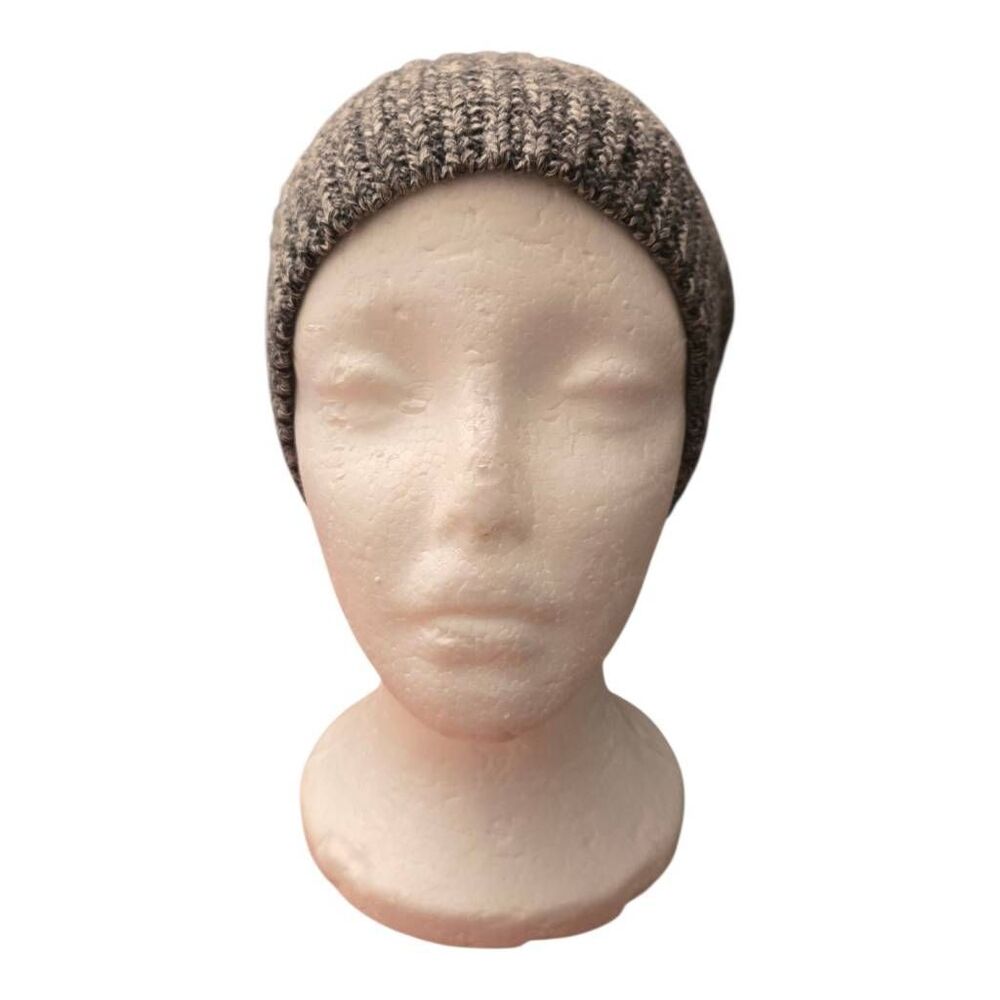 GAP Gray Cotton Knit Stretch Solid Beanie Hat One Size